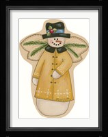 Gold Snowman Fine Art Print