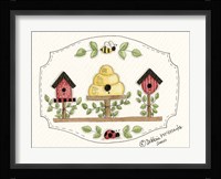 Beehive With Birdhouse Fine Art Print