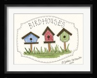 Three Birdhouses Fine Art Print
