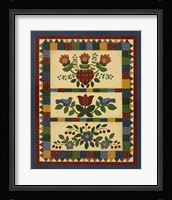 Flower Quilt 2 Framed Print
