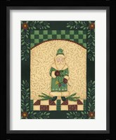 Green Antique Santa Fine Art Print