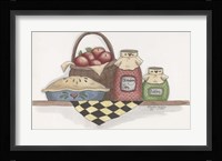 Apple Pie With Basket Framed Print
