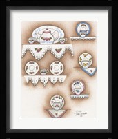 Teapot And Cups Fine Art Print