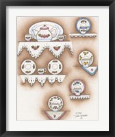 Teapot And Cups Fine Art Print