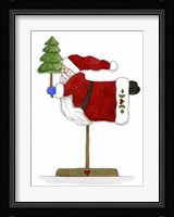 Santa On A Stick Fine Art Print