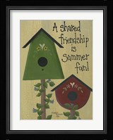 A Shared Friendship Framed Print