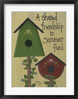 A Shared Friendship Framed Print