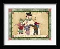 Snowman Hugs Fine Art Print