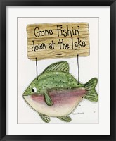Gone Fishing Framed Print