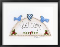 Welcome With 2 Birds Fine Art Print