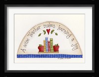 A Wise Teacher Framed Print