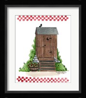 Wooden Outhouse Framed Print