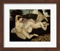 After the Bath, Three Nymphs 1908 Fine Art Print