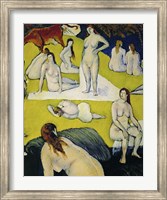 Female Bathers with Red Cow, 1877 Fine Art Print