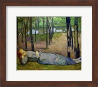 Madeleine in the Bois d'Amour on the River Aven Fine Art Print