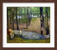 Madeleine in the Bois d'Amour on the River Aven Fine Art Print