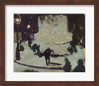 Place Clichy, Base of the Statue Fine Art Print