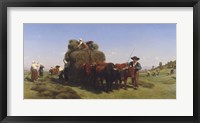 Haymaking in Auvergne, 1855 Fine Art Print