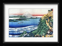 Snow on Mount Fuji, Porters Climb Uphill. Fine Art Print