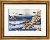 Female Divers Dive for Abalone Fine Art Print