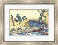 Woodworkers Sawing Wood Fine Art Print