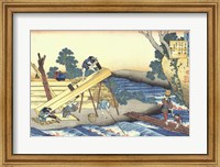 Woodworkers Sawing Wood Fine Art Print