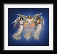 Angels with map Fine Art Print