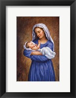 Mary And Baby Jesus Fine Art Print