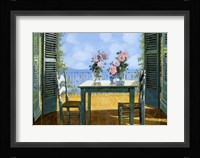 Le Rose E Il Balcone Fine Art Print