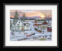 Duelling Snowmen Fine Art Print