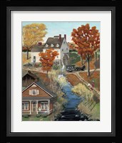 Grist Mill In Fall Fine Art Print