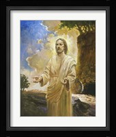 Jesus In Front Of Cave Fine Art Print