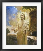 Jesus In Front Of Cave Fine Art Print