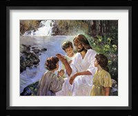 Christ And The Children Fine Art Print