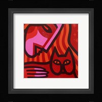 Cat Woman Framed Print