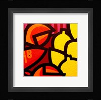 Lobster And 5 Lemons Framed Print