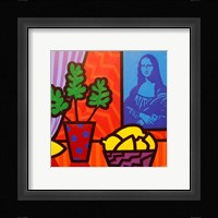 Still Life With Matisse and Mona Lisa Framed Print