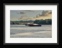 Barge On The River 1 Framed Print