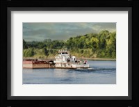 Barge On The River 2 Fine Art Print