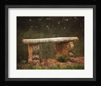 Waterside Bench Fine Art Print