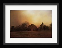 The Old Barn On A Fall Evening Fine Art Print