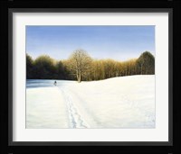 Footsteps Through the Snow Fine Art Print