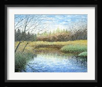 Blue Reflection Fine Art Print