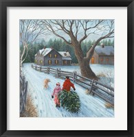 Christmas on the Farm Framed Print