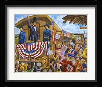 Lincoln to Washington Framed Print