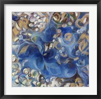 Iris Swirl Framed Print