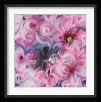 Peony Swirl Framed Print