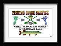 Fishing Guide Service Framed Print