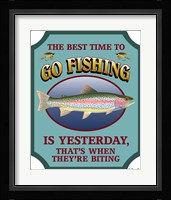 Best Time To Go Fishing Fine Art Print