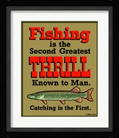 Fishing 2nd Thrill Fine Art Print